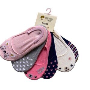 Tucker + Tate Little Girls English Critter Socks Size 4.5-8.5 New